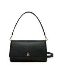 Tommy Hilfiger Torebka AW0AW16933 Czarny. Czarne torebki klasyczne Tommy Hilfiger, bez wzorów, ze skóry, bez dodatków. Za 379.99 zł.