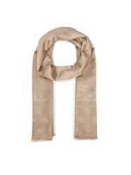 Guess Szal AW5685 POL03 Beżowy. Brązowe szaliki i kominy Guess, z aplikacjami, z poliesteru. Za 194.99 zł.