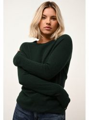 Just Cashmere Kaszmirowy sweter "Jane" w kolorze ciemnozielonym rozmiar: L. Zielone swetry Just Cashmere, l, bez wzorów, z kaszmiru, bez ramiączek. Za 246.53 zł.