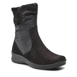 Śniegowce Ara. Czarne śniegowce ara, bez wzorów, z gore-texu, bez zapięcia. Za 699.99 zł.