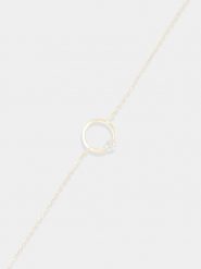 DIAMANTA Złota bransoletka "Yseult" z diamentami rozmiar: onesize. Żółte bransoletki DIAMANTA, z diamentem, złote. Za 739.99 zł.