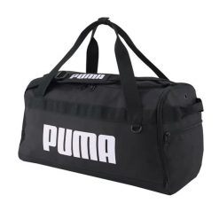 Torba sportowa Puma Challenger Duffel S 79530 01 - czarna 35L. Czarne torby sportowe Puma, bez wzorów, z materiału, na ramię. W wyprzedaży za 99.99 zł.