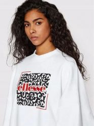 BLUZA DAMSKA ELLESSE NIEROZPINANA BEZ KAPTURA OVERSIZE BIAŁA KOLOR BIAŁY. Białe bluzy z kapturem Ellesse, l, bez wzorów, z bawełny, bez kaptura, do biegania. Za 143.99 zł.