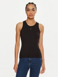 Calvin Klein Top Graphic K20K208065 Czarny Slim Fit. Czarne topy Calvin Klein, xxl, bez wzorów, z bawełny, bez kołnierzyka, bez ramiączek. Za 119.99 zł.