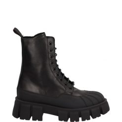 WORKERY DAMSKIE D405M6 VIT NERO. Botki Venezia, bez wzorów, ze skóry, bez obcasa, bez zapięcia. Za 349.00 zł.