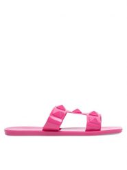 JENNY Klapki CT1011-9 Różowy. Czerwone klapki Jenny, bez wzorów, z syntetyku, bez obcasa, bez zapięcia. Za 39.99 zł.