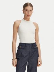 Marciano Guess Top G6GR25 Z0766 Kremowy Classic Fit. Białe topy Marciano Guess, xs, z aplikacjami, z wiskozy, bez kołnierzyka, bez ramiączek. Za 320.99 zł.