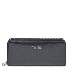 Duży Portfel Damski TOUS. Czarne portfele tous, bez wzorów. Za 319.99 zł.