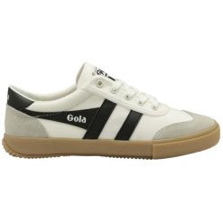 Sneakersy damscy Gola Badminton Trainer. Białe buty sportowe lifestyle Gola, bez wzorów, retro, bez zapięcia. Za 362.00 zł.