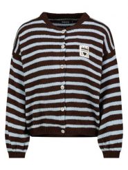 Sublevel Kardigan w kolorze brązowo-błękitnym rozmiar: S/M. Brązowe swetry Sublevel, m, bez wzorów, bez ramiączek. Za 143.99 zł.