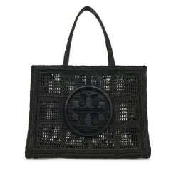 Torebka Tory Burch. Czarne shopper bag Tory Burch, bez wzorów, bez dodatków. Za 1,939.00 zł.