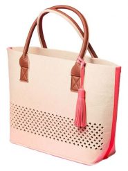 LEONARDO Shopper bag w kolorze kremowo-różowym - 49 x 34 x 17 cm rozmiar: onesize. Brązowe shopper bag Leonardo, bez wzorów, z materiału, bez dodatków. Za 179.64 zł.