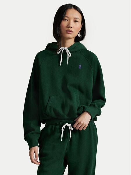 Polo Ralph Lauren Bluza 211971698005 Zielony Relaxed Fit. Zielone bluzy Polo Ralph Lauren, xxl, bez wzorów, z bawełny, bez kaptura. Za 699.99 zł.