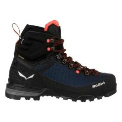 Damskie buty trekkingowe Salewa Ortles Edge Mid GTX. Czarne trekkingi Salewa, bez wzorów, z gore-texu, bez zapięcia, trekkingowe, gore-tex. Za 1,332.00 zł.