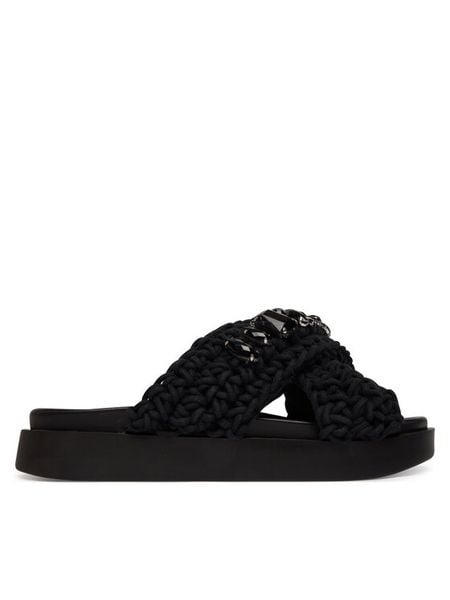 Inuikii Klapki Woven Stones 1004.003.0073 Czarny. Czarne klapki Inuikii, bez wzorów, z materiału, bez obcasa, bez zapięcia. Za 719.99 zł.