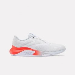 Damskie buty treningowe Reebok NANOFLEX TR 3 100263280 białe. Białe buty treningowe Reebok, bez wzorów, bez zapięcia, na fitness i siłownię. Za 329.00 zł.