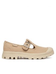 Palladium Półbuty Pampam-Janewashed 94475-298-M Beżowy. Brązowe półbuty wsuwane Palladium, bez wzorów, z materiału, bez obcasa, na płaskiej podeszwie. Za 349.99 zł.