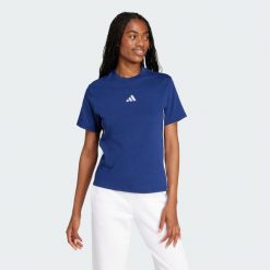 Koszulka Essentials 3-Stripes Cotton. Białe t-shirty sportowe adidas, s, bez wzorów, z bawełny, bez ramiączek. Za 137.95 zł.
