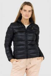 BLAUER Czarna puchowa kurtka damska Lillie. Czarne kurtki Blauer USA, l, bez wzorów, z puchu, bez kaptura. W wyprzedaży za 799.99 zł.