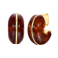 Yokoamii Kolczyki z metalu w kolorze zlotym z tworzywa sztucznego 1 ct Damski. Żółte kolczyki Yokoamii, metalowe. Za 159.99 zł.