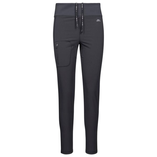 Damskie Legginsy Softshellowe Jovana. Czarne legginsy Trespass, bez wzorów, z materiału, długie. Za 126.99 zł.