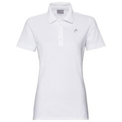 Damska koszulka polo Head Classic. Białe t-shirty sportowe Head, bez wzorów, bez ramiączek, tenisowe. Za 341.00 zł.