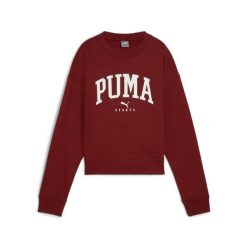 Damska bluza z okrągłym dekoltem PUMA SQUAD o pełnej długości PUMA Intense Red. Czerwone bluzy z kapturem Puma, m, bez wzorów, z dzianiny, bez kaptura, na fitness i siłownię. Za 156.99 zł.