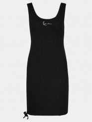 Karl Kani Sukienka letnia KW241-032-2 Czarny Slim Fit. Czarne sukienki Karl Kani, xs, bez wzorów, z bawełny, bez kołnierzyka, bez ramiączek. Za 159.99 zł.