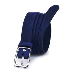 BELTIMORE damski pasek skórzany granatowy pudełko A90 : Kolory - granatowy, Rozmiar pasków - r.85-100 cm. Niebieskie paski bez wzorów. Za 52.79 zł.