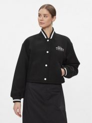 Tommy Jeans Kurtka bomber Varsity DW0DW17236 Czarny Relaxed Fit. Czarne kurtki Tommy Jeans, m, bez wzorów, z jeansu, bez kaptura. Za 549.99 zł.