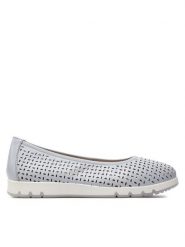 Caprice Baleriny 9-22551-42 Niebieski. Niebieskie baleriny Caprice, bez wzorów, ze skóry, bez obcasa, bez zapięcia. Za 203.99 zł.