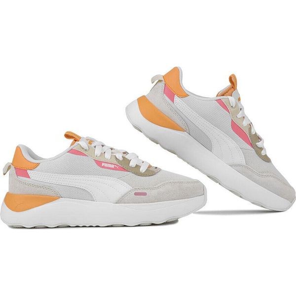 Buty sportowe damskie Puma Runtamed Platform. Brązowe buty sportowe lifestyle Puma, bez wzorów, bez zapięcia, trekkingowe. W wyprzedaży za 237.55 zł.