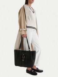 Beverly Hills Polo Club Torebka CEO-BHPC-C-025-09 Czarny. Czarne shopper bag Beverly Hills Polo Club, bez wzorów, z materiału, bez dodatków. Za 229.99 zł.