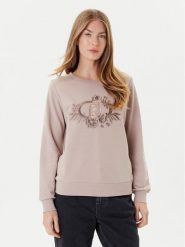 Liu Jo Sport Bluza TF5097 FS090 Beżowy Regular Fit. Brązowe bluzy bez kaptura Liu Jo Sport, l, bez wzorów, z bawełny, bez kaptura. Za 629.99 zł.