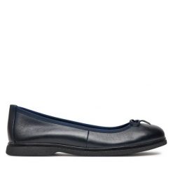 Baleriny Marco Tozzi. Niebieskie baleriny Marco Tozzi, bez wzorów, bez obcasa, bez zapięcia. Za 239.99 zł.