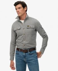 Superdry Koszula Trailsman Relaxed Fit flanelowa – 100% bawełna organiczna. Niebieskie koszule Superdry, s, z aplikacjami, z bawełny, klasyczne, bez kołnierzyka, bez ramiączek. Za 374.70 zł.