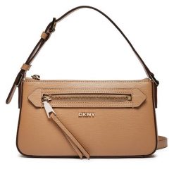 Torebka DKNY. Brązowe torebki klasyczne DKNY, bez wzorów, klasyczne, bez dodatków. Za 449.99 zł.