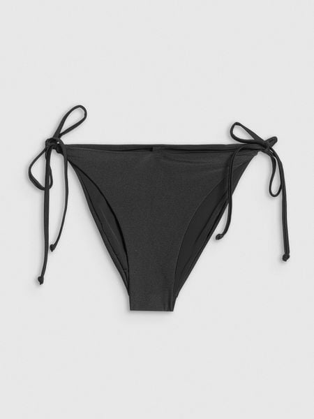 4F Dół od bikini damski - czarny S. Czarne bikini 4f, bez wzorów, z materiału, eleganckie. Za 49.99 zł.