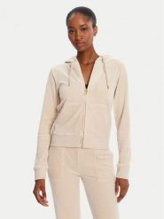 Juicy Couture Bluza Robertson JCAP176G Beżowy Slim Fit. Brązowe bluzy Juicy Couture, l, bez wzorów, z syntetyku, bez ramiączek, bez kaptura. Za 399.99 zł.
