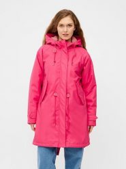 Derbe Kurtka funkcyjna w kolorze różowym rozmiar: 38. Różowe kurtki przeciwdeszczowe Derbe, m, bez wzorów, bez kaptura, outdoorowe. Za 334.95 zł.