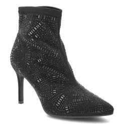 Czarne Botki S.Barski Eleganckie Obuwie Damskie Na Szpilce. Czarne botki S.BARSKI, z aplikacjami, eleganckie, ze szpiczastym noskiem, bez obcasa, na szpilce, bez zapięcia. Za 189.00 zł.
