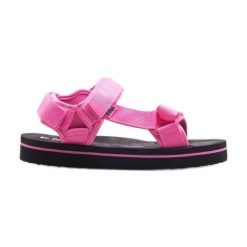 Sandały Lee Cooper LCW-24-05-2750L różowe. Czerwone sandały bez wzorów, z materiału, bez obcasa, bez zapięcia. W wyprzedaży za 132.31 zł.