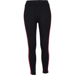 Legginsy damskie Urban Classics 3-tone tape. Czarne legginsy sportowe Urban Classics, m, bez wzorów. Za 142.00 zł.