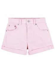 Levi's Kids Szorty dżinsowe w kolorze jasnoróżowym rozmiar: 128. Różowe szorty Levi's Kids, z aplikacjami, ze skóry, klasyczne. Za 135.81 zł.