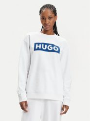 Hugo Bluza Classic 50515817 Biały Relaxed Fit. Białe bluzy Hugo, m, bez wzorów, z bawełny, bez kaptura. Za 479.99 zł.