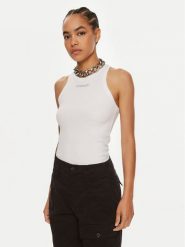Pinko Top Distinto 100822 A22X Biały Regular Fit. Białe topy Pinko, xs, bez wzorów, z bawełny, bez kołnierzyka, bez ramiączek. Za 269.99 zł.