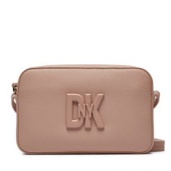 Torebka DKNY. Brązowe listonoszki DKNY, bez wzorów, bez dodatków. Za 1,079.00 zł.
