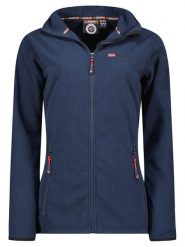 Geographical Norway Kurtka polarowa "Unicia" w kolorze granatowym rozmiar: XXL. Niebieskie kurtki Geographical Norway, xxl, bez wzorów, z polaru, bez kaptura. Za 96.14 zł.