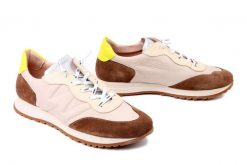 WONDERS A-4802 conac/taupe, półbuty damskie. Brązowe półbuty wsuwane Wonders, bez wzorów, bez obcasa. Za 669.90 zł.