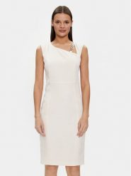 Liu Jo Sukienka koktajlowa CA4211 T2200 Écru Regular Fit. Sukienki Liu Jo, bez wzorów, z syntetyku, wizytowe, bez kołnierzyka, bez ramiączek. Za 759.99 zł.